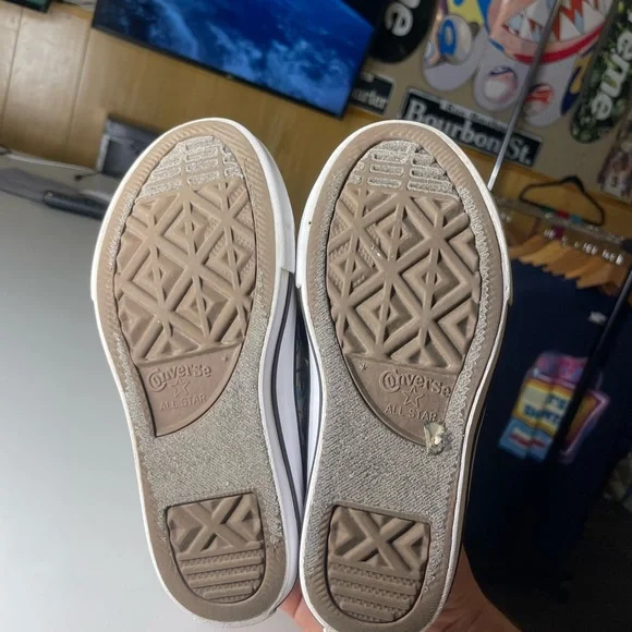 Converse Chuck Taylor All Star Ox toddlers' Shoes White-Black-White SIZE 12 - Picture 4 of 7